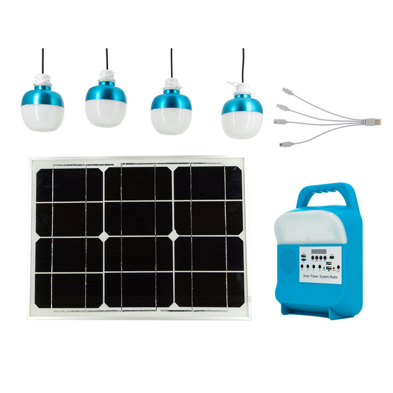 高品質の家の太陽エネルギーの照明システム 3pcs の電球が付いている 1 つの太陽系の屋内すべて