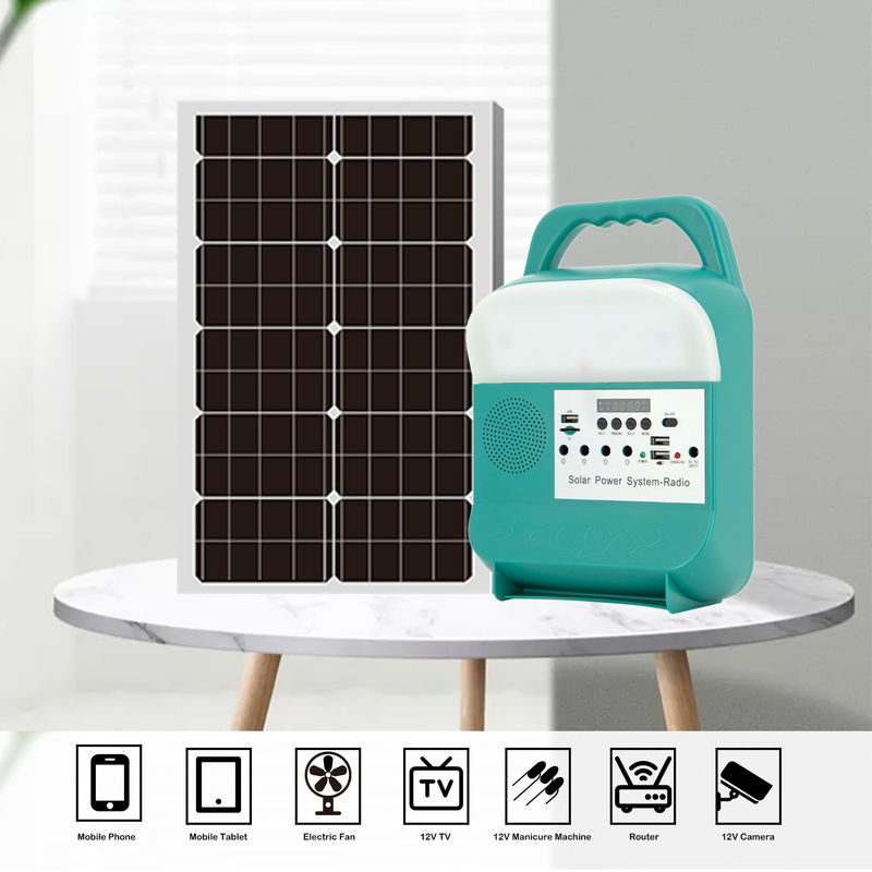 無線のSolar Energyライトが付いている電源12Vの携帯用太陽家の発電機
