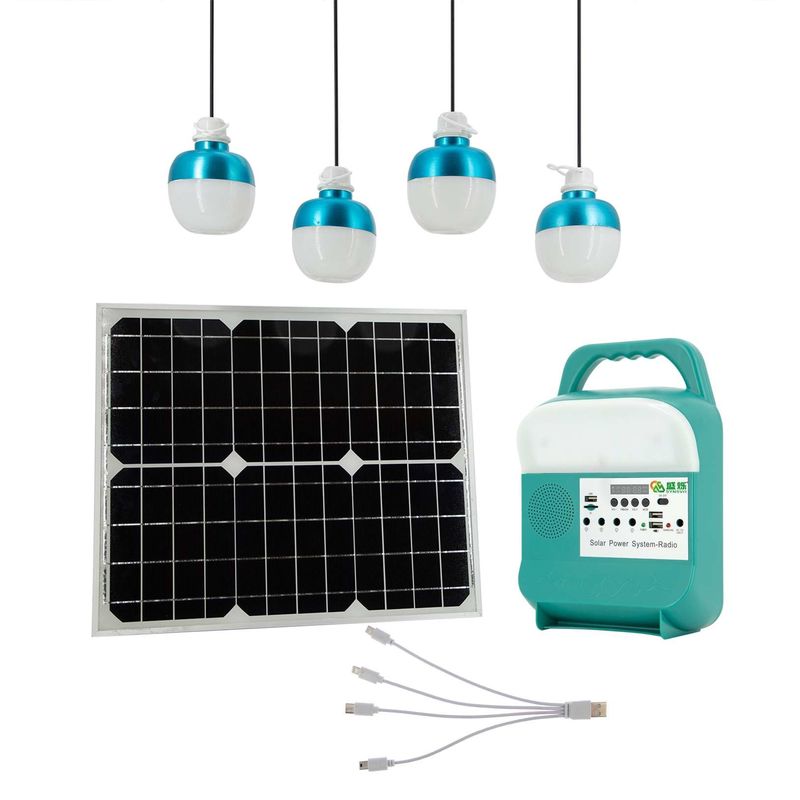 家の照明のキャンプのための太陽携帯用発電機の小型キットのパネルの太陽発電所
