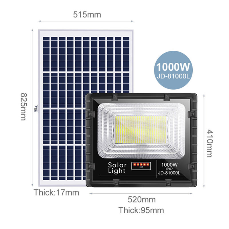 ODM 300Wの太陽洪水ライト力の屋外ランプ遠隔Ip65防水100w 500wは導いた