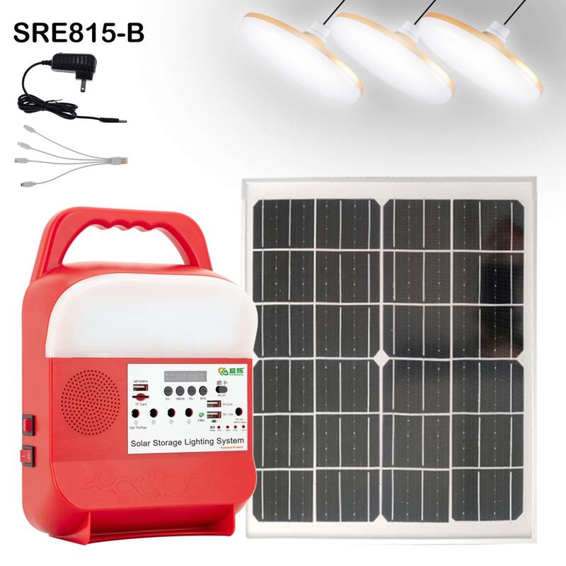LED型太陽光照明キット 双 USB 太陽光システム家庭用 SRE-815