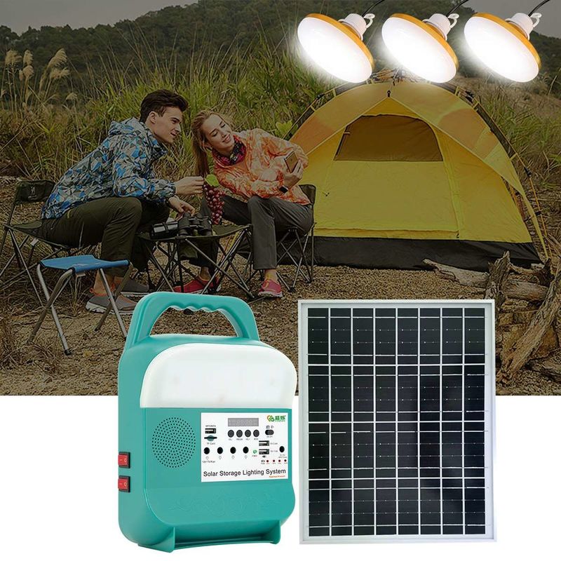 エネルギー蓄積家および屋外のための太陽再充電可能で軽いシステム12Vキット