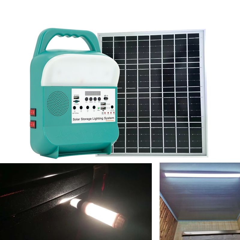 屋外の携帯用太陽動力を与えられたLEDは16W小さいエネルギー蓄積の照明装置をつける