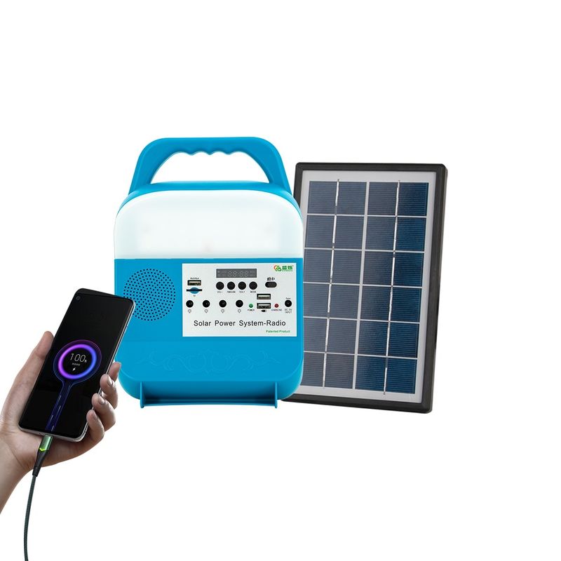 3W高容量太陽動力を与えられたLEDはキャンプのための携帯用ラップトップ銀行をつける