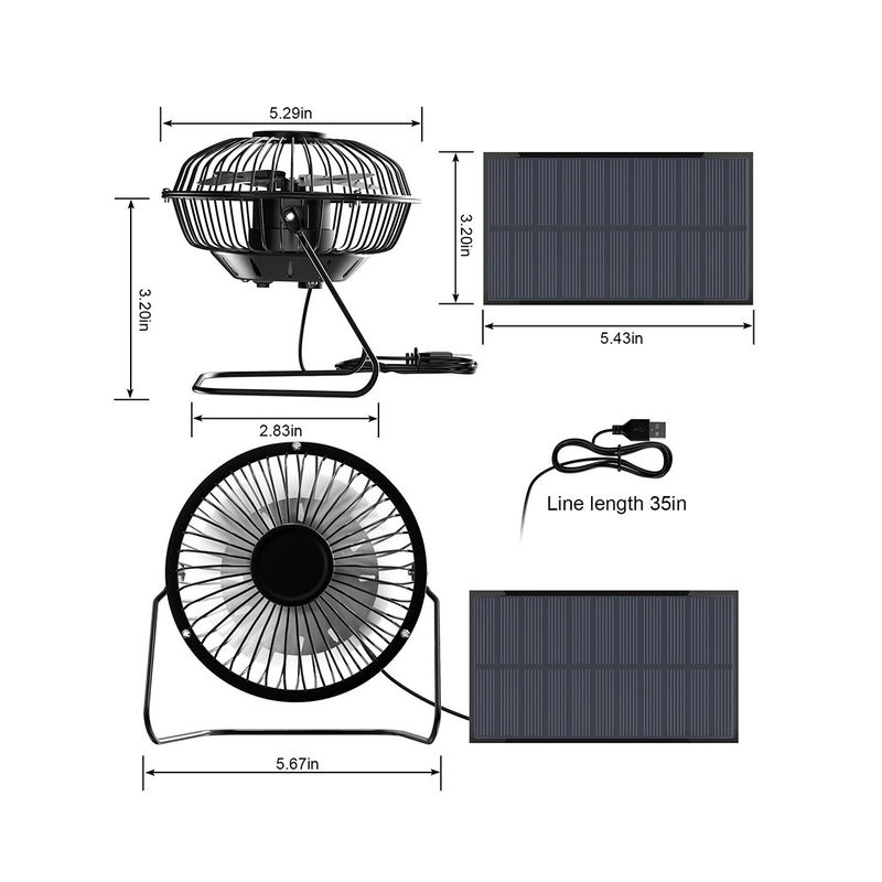 再充電可能な力の太陽電池パネルエネルギー太陽扇風機のランタンの家のキャンプの太陽ファンはライトを導いた