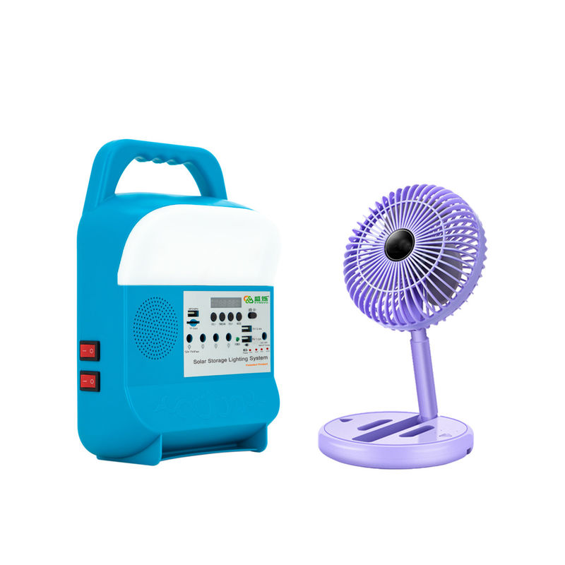 ファンが付いているTVのキャンプの非常指揮権のためのリチウム電池の太陽発電機