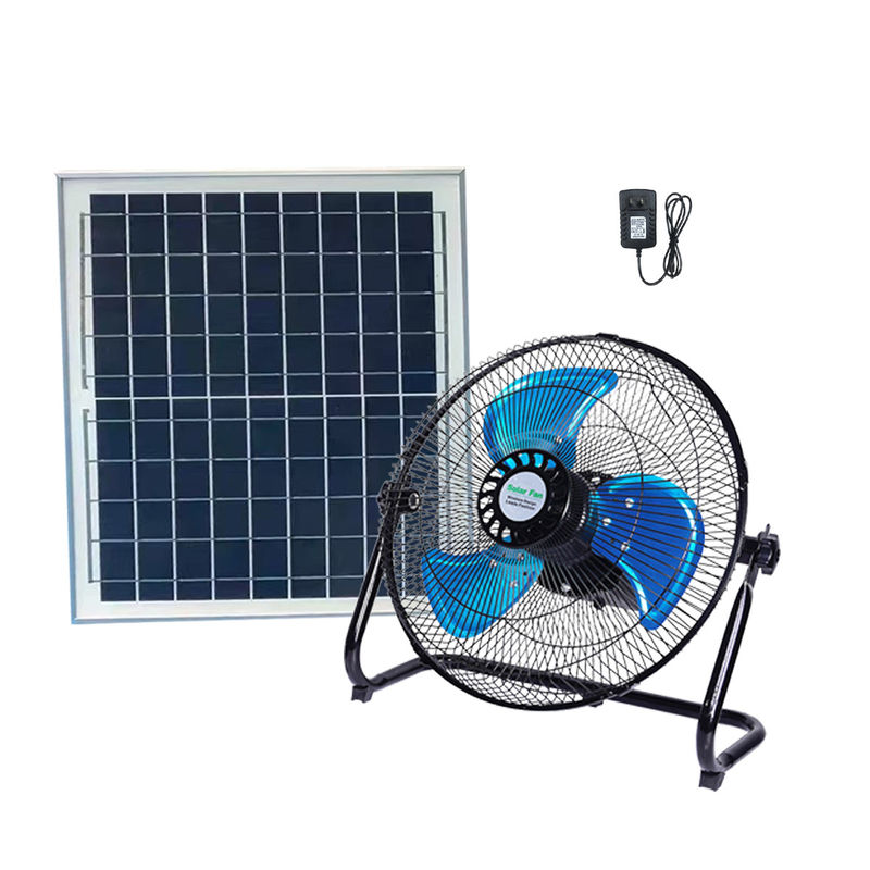 15W 12の速度の太陽家の照明装置ファンは12インチ パネルとの再充電可能台に置く