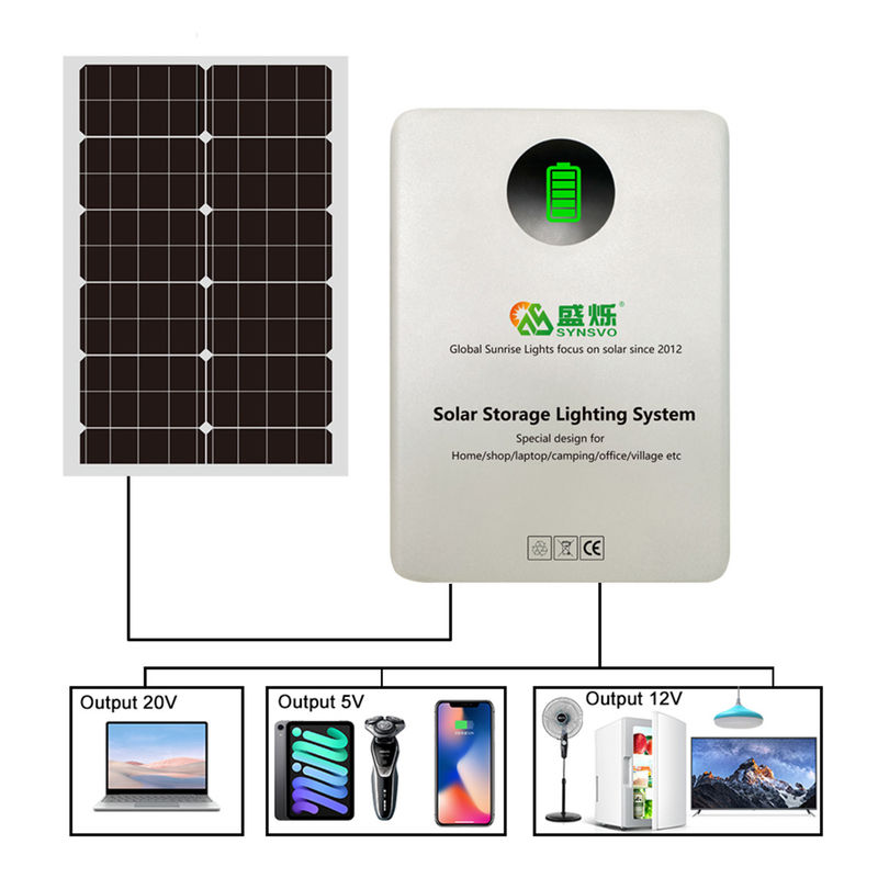 300W 60W太陽電池パネルの発電機が付いている壁に取り付けられたPVのエネルギー蓄積 システム