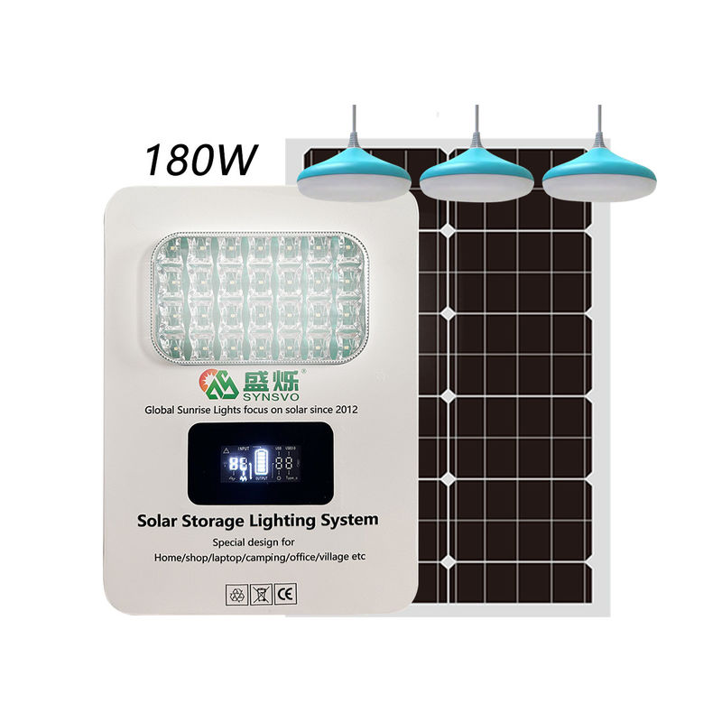 ISO認定 6W LED電球 3PCSホームシステム付き太陽光インバーター発電機