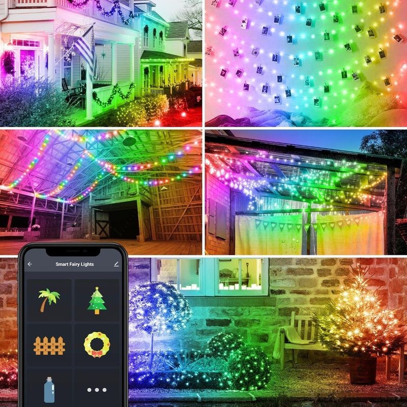 Bluetooth WiFi太陽装飾的なライト5m 10m多彩な地球ライト