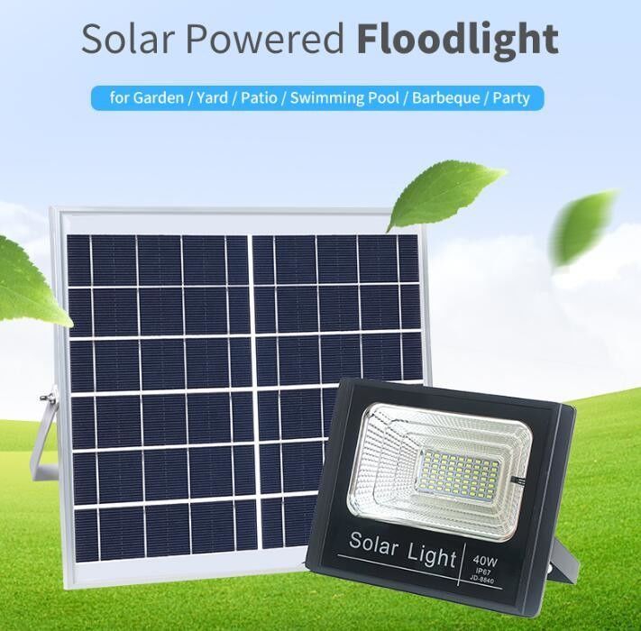 100W Jd-8840の太陽太陽洪水ライト庭涼しく白い8PCS LEDの省エネ