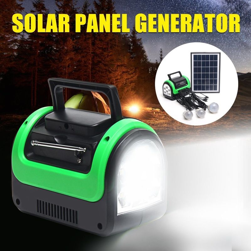 FCC EMC 5W 6V携帯用Solar Energyランプ12PCS SMD LED車のボートの太陽軽いキット