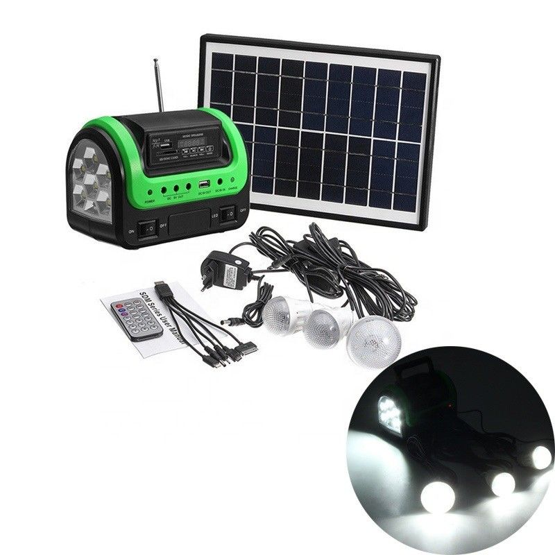 FCC EMC 5W 6V携帯用Solar Energyランプ12PCS SMD LED車のボートの太陽軽いキット