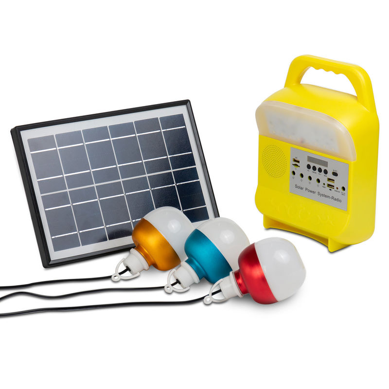 5W USB TFの携帯用太陽発電機屋外力の太陽電池パネルの導かれた照明装置