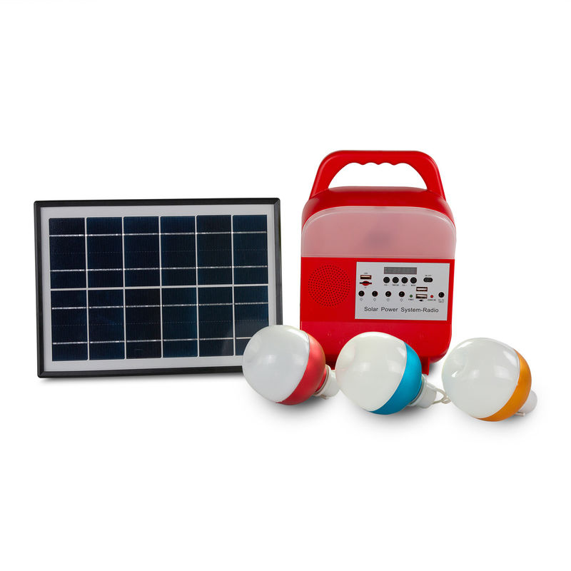 5W USB TFの携帯用太陽発電機屋外力の太陽電池パネルの導かれた照明装置