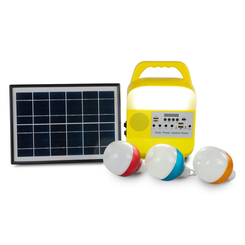 5W USB TFの携帯用太陽発電機屋外力の太陽電池パネルの導かれた照明装置