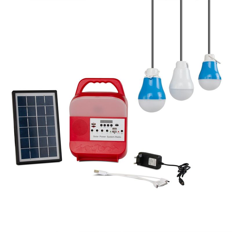 3W 12PCS SMD LEDの小さい太陽照明装置の屋外のキャンプの移動式電源