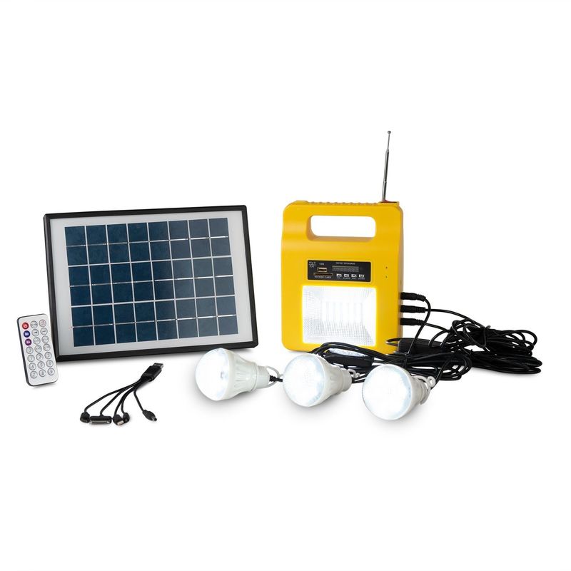 新しいポータブルソーラーパネル充電発電機電源システムホーム屋外照明ブラブギフトポータブル発電