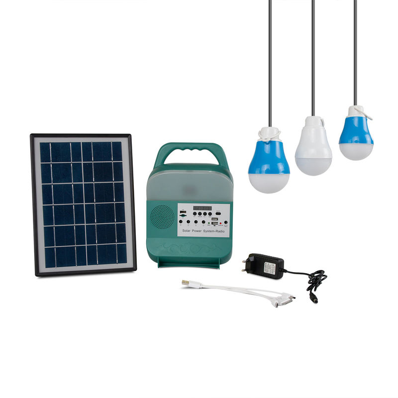 プラスチック9W*3PCS球根の庭ライトのための屋外の太陽照明装置の太陽電池パネルのキット