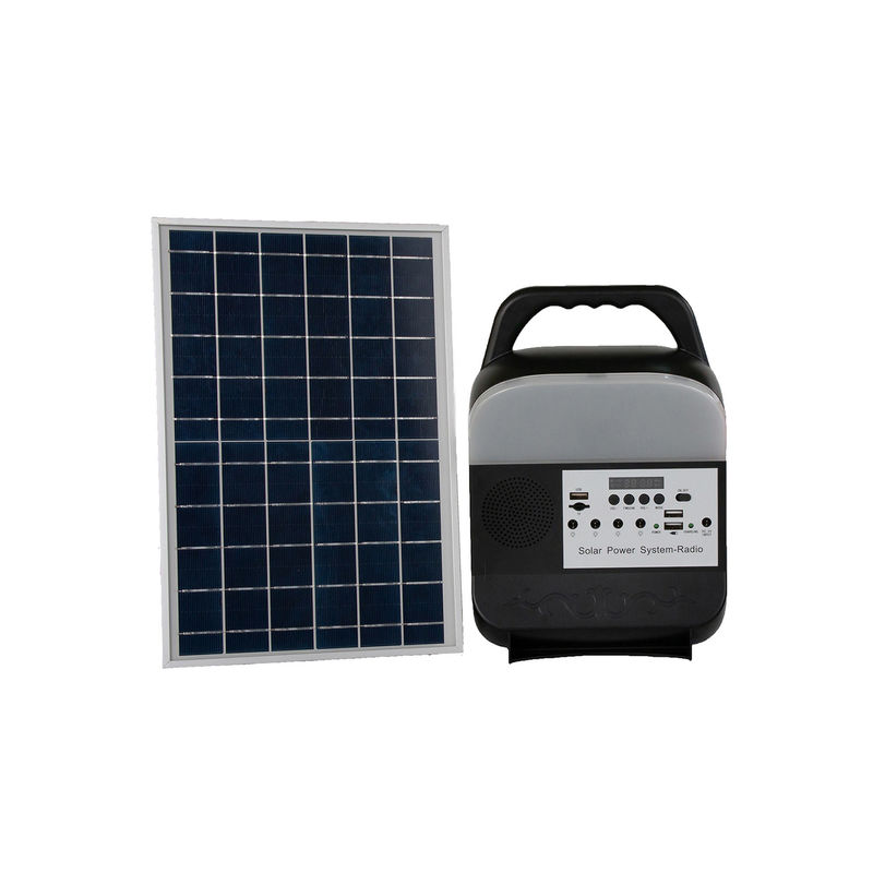 8-10Hrs Solar Garden Light With Bluetooth Radio , Pure White Solar Led Lights For Home
