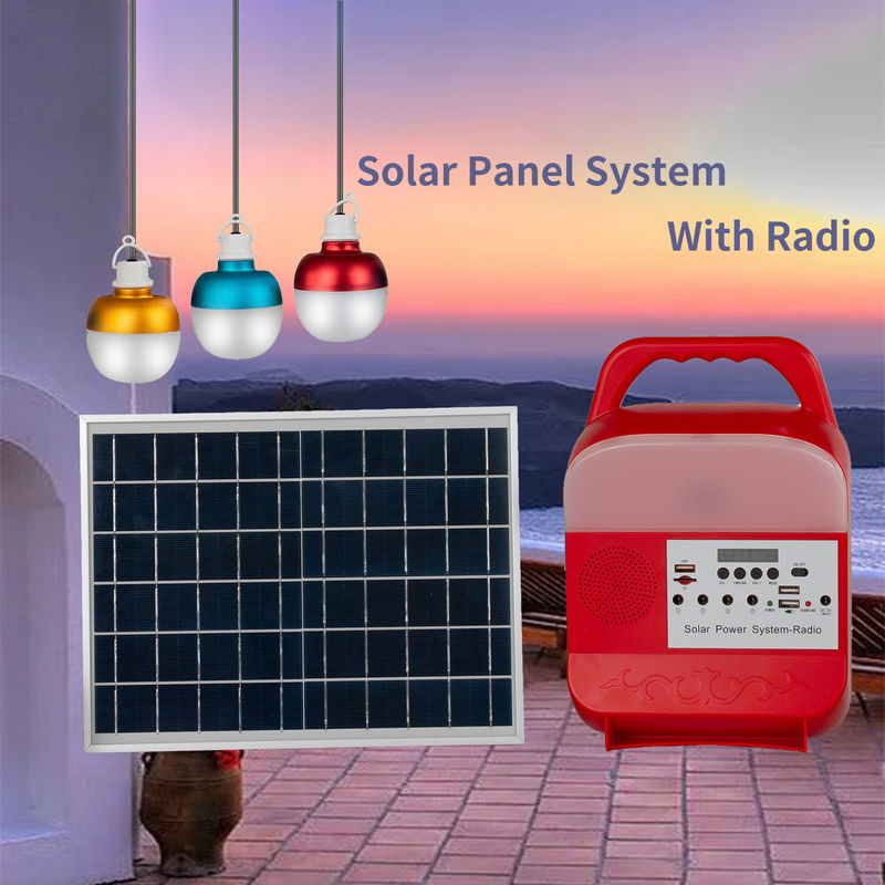 家のための充電電池9W LED 3の球根の太陽系IP65の太陽電池パネルライト