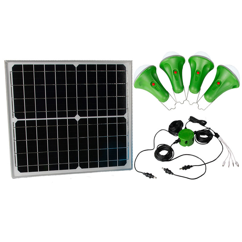 電話充満を用いる4*50PCS LEDのSolar Energyキットの太陽導かれた家の照明装置