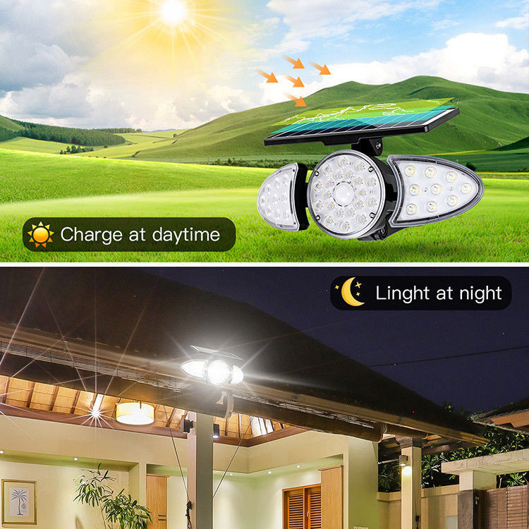 40000H寿命3.7V 2500mAhの太陽壁ライト38PCS LED壁のモーションセンサー ライト
