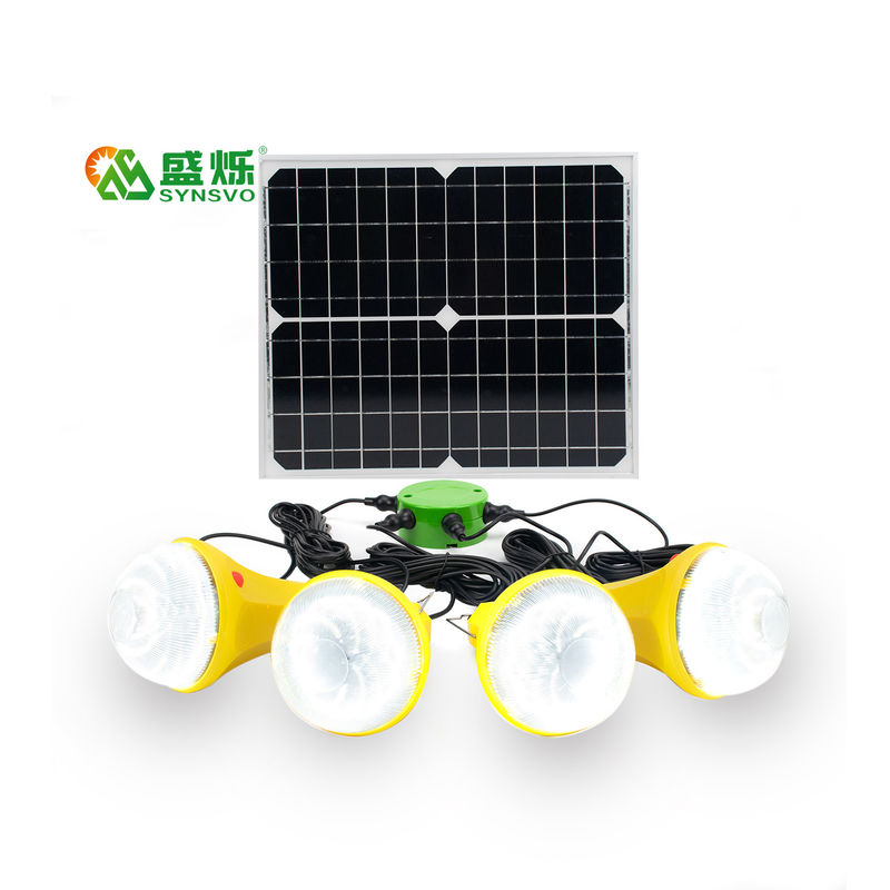 4モード25W 6V携帯用家の太陽系の太陽エネルギーは太陽電池パネルが付いているライトを導いた