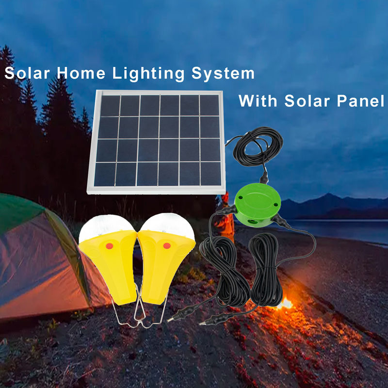 球根の太陽ライト屋内球根セットが付いている太陽再充電可能な導かれた球根の緊急時ランプの太陽エネルギーのパネル