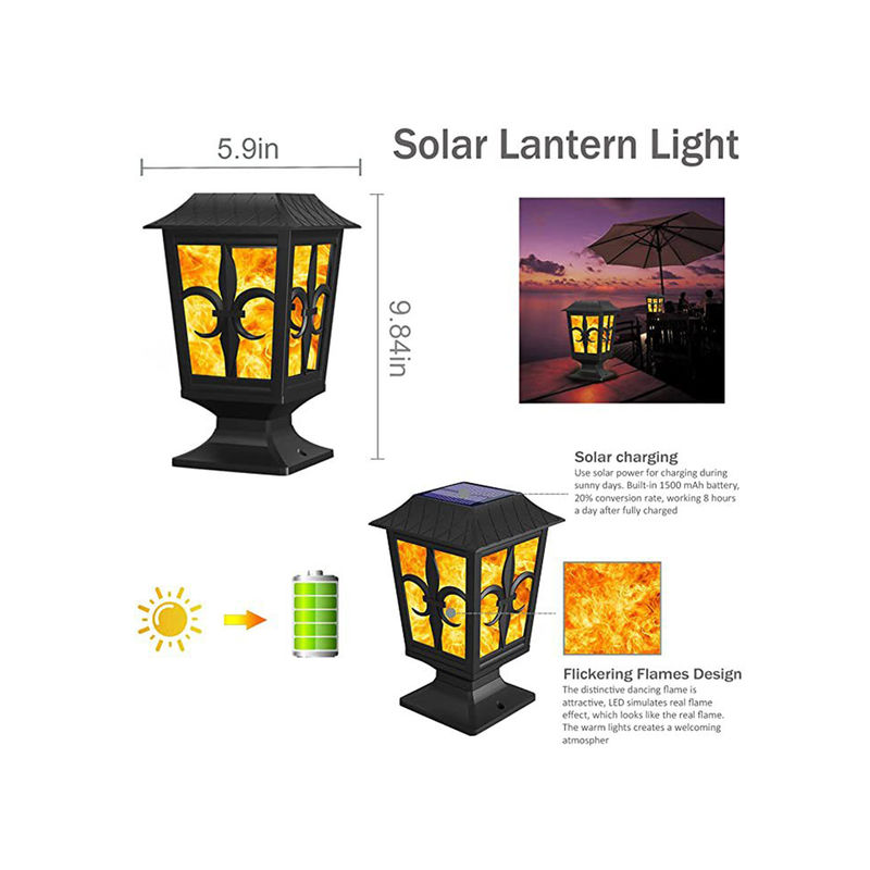 IP 65の屋外の太陽壁は3.2V火の炎の防水庭LEDの壁ランプをつける