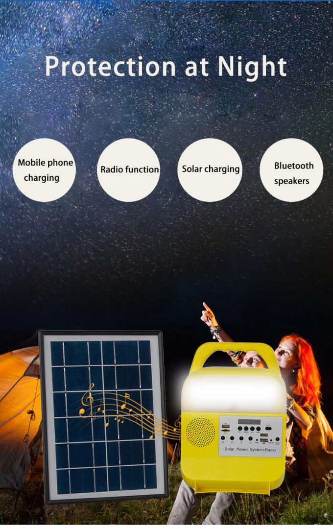 FMのラジオ、Bluetoothのスピーカーおよびラジオが付いている携帯用屋外の太陽つくキットそして太陽系