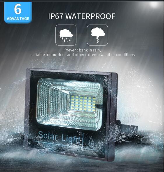 動力を与えられる庭の街灯の太陽のための屋外100W太陽ランプの保証LED太陽洪水ライト