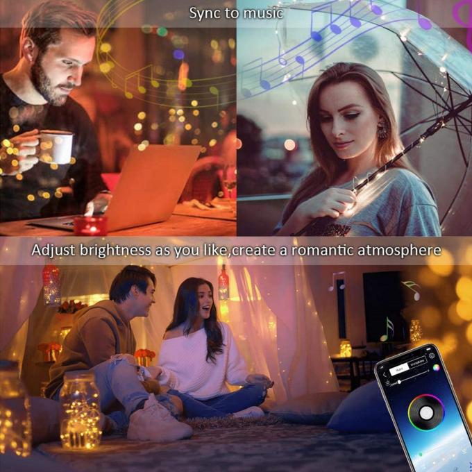 低電圧装飾的な色ランプのひもの卸売が付いている新しいLEDの銅ランプUSBの屋外の防水ランプ
