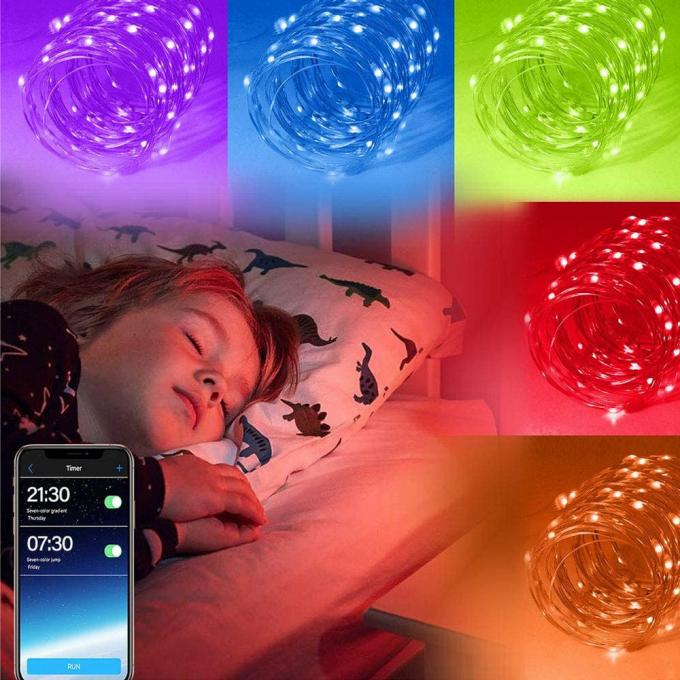 低電圧装飾的な色ランプのひもの卸売が付いている新しいLEDの銅ランプUSBの屋外の防水ランプ