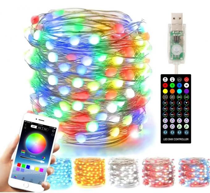 クリスマスの休日の祝祭LEDの銅線のひもライトのための屋内屋外の装飾的なマイクロの小型豆電球
