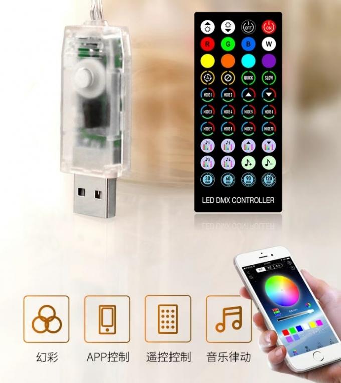 LEDのひもはスマートなBluetooth遠隔APP制御ハロウィンの結婚披露宴の祝祭のクリスマスをつける