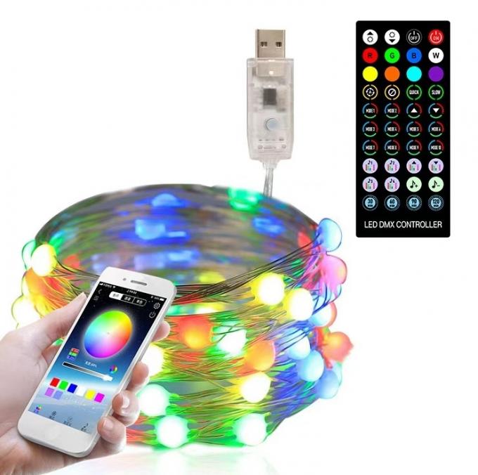 LEDのひもはスマートなBluetooth遠隔APP制御ハロウィンの結婚披露宴の祝祭のクリスマスをつける