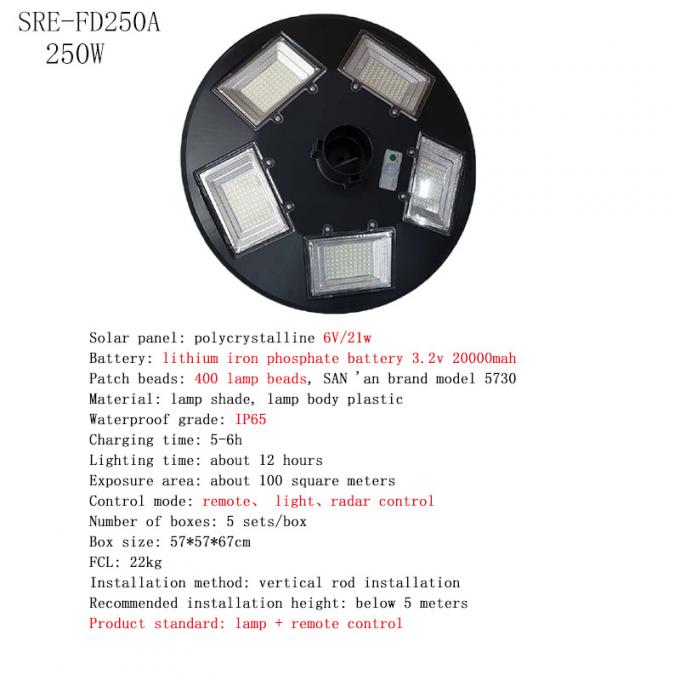 円形UFO太陽軽い防水IP65 150W 250W 3