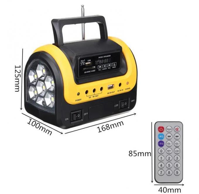 移動式充満5W 6V太陽ライトが付いている3つのLEDの太陽ランプが付いている新しい携帯用太陽ランプ