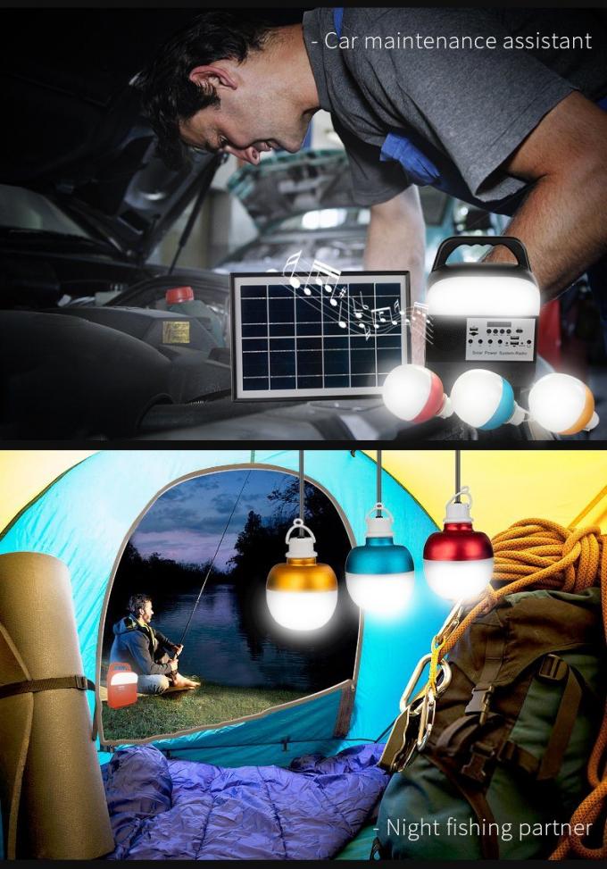 Bluetoothの無線のスピーカー移動式力ランプとの小さい太陽照明装置の屋外の緊急事態