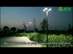 新規上場屋外防水クローバー LED ソーラー街路灯太陽光発電センサーガーデンランプ